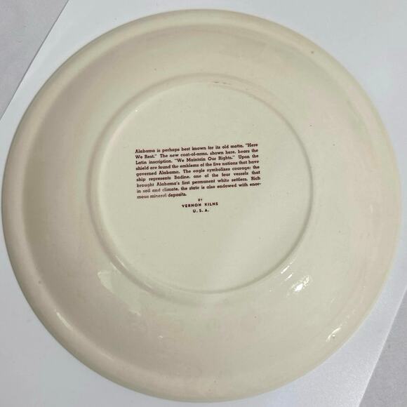 Alabama collective 10” decorative plate, with wall hanger. - Picture 2 of 5